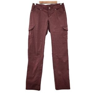 KUHL Freeflex Roll Up Pant Size 8 Regular in Elderberry? Burgundy Maroon Outdoor